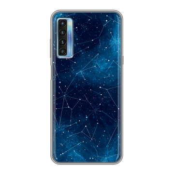 Силиконовый чехол на TCL 20L с принтом Космос звезды