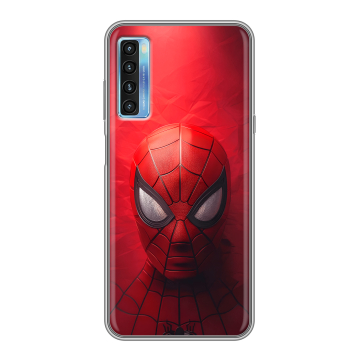 Силиконовый чехол на TCL 20L с принтом Spiderman Человек паук