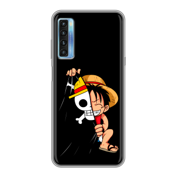 Силиконовый чехол на TCL 20L с принтом One Piece Ван Пис