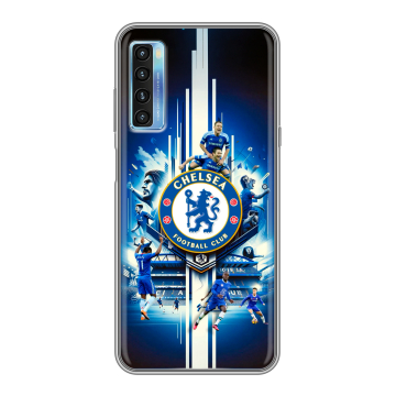 Силиконовый чехол на TCL 20L с принтом Chelsea Челси