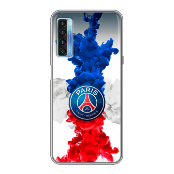 Силиконовый чехол на TCL 20L с принтом PSG ПСЖ