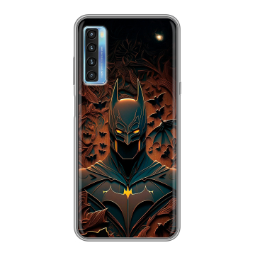 Силиконовый чехол на TCL 20L с принтом Batman Бэтмен