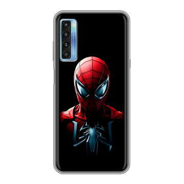 Силиконовый чехол на TCL 20L с принтом Spiderman Человек паук