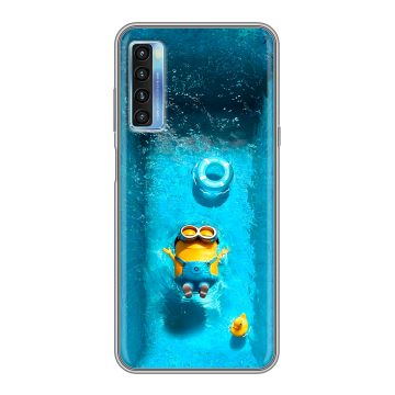 Силиконовый чехол на TCL 20L с принтом Миньоны Силиконовый чехол на TCL 20L с принтом Миньоны