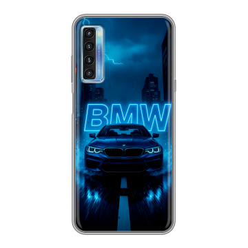 Силиконовый чехол на TCL 20L с принтом BMW БМВ