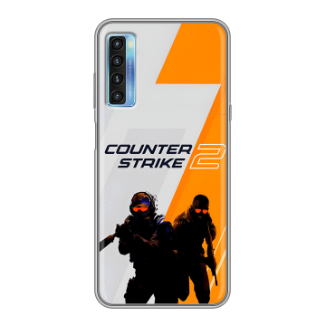 Силиконовый чехол на TCL 20L с принтом Counter Strike Силиконовый чехол на TCL 20L с принтом Counter Strike