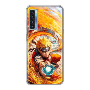 Силиконовый чехол на TCL 20L с принтом Аниме Наруто Naruto