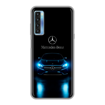Силиконовый чехол на TCL 20L с принтом Mercedes Мерседес