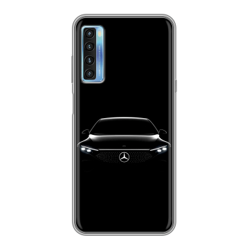 Силиконовый чехол на TCL 20L с принтом Mercedes Мерседес