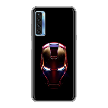Силиконовый чехол на TCL 20L с принтом IronMan Железный человек