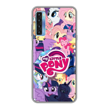 Силиконовый чехол на TCL 20L с принтом My little pony Дружба чудо