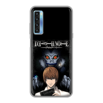 Силиконовый чехол на TCL 20L с принтом Death note Тетрадь смерти