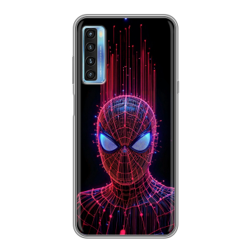Силиконовый чехол на TCL 20L с принтом Spiderman Человек паук Силиконовый чехол на TCL 20L с принтом Spiderman Человек паук