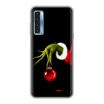 Силиконовый чехол на TCL 20L с принтом Новый год Гринч