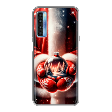 Силиконовый чехол на TCL 20L с принтом Новый год