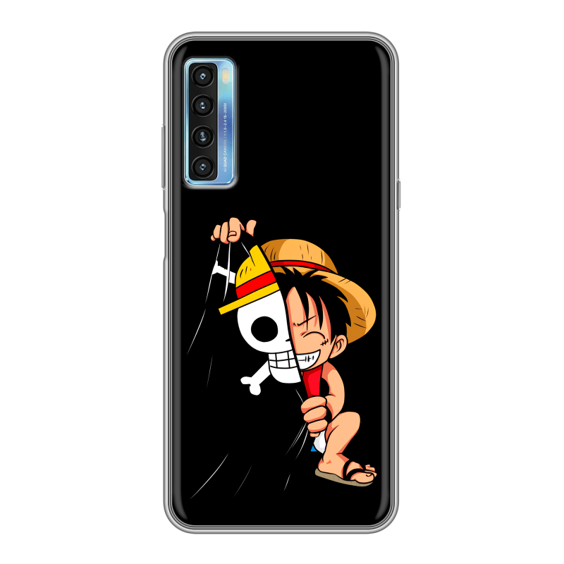 Силиконовый чехол на TCL 20L с принтом One Piece Ван Пис Силиконовый чехол на TCL 20L с принтом One Piece Ван Пис