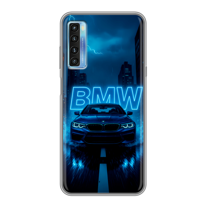 Силиконовый чехол на TCL 20L с принтом BMW БМВ Силиконовый чехол на TCL 20L с принтом BMW БМВ