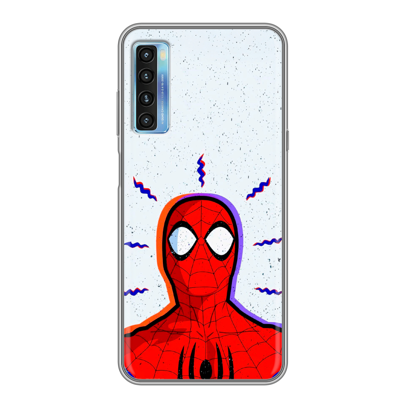 Силиконовый чехол на TCL 20L с принтом Spiderman Человек паук Силиконовый чехол на TCL 20L с принтом Spiderman Человек паук