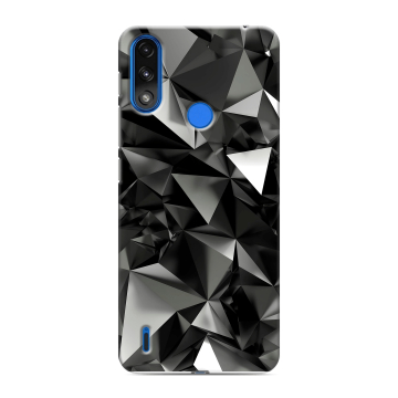 Силиконовый чехол на Lenovo K13 с принтом Черные кристаллы