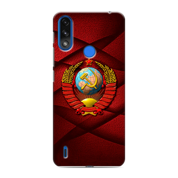 Силиконовый чехол на Lenovo K13 с принтом Герб СССР