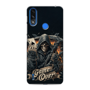 Силиконовый чехол на Lenovo K13 с принтом Скелет карты