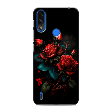 Силиконовый чехол на Lenovo K13 с принтом Розы красные