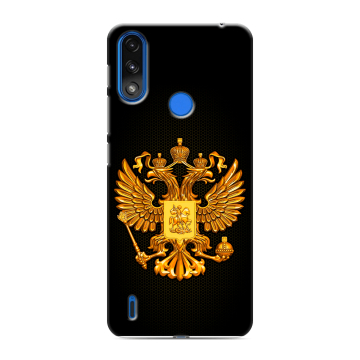 Силиконовый чехол на Lenovo K13 с принтом Герб России желтый