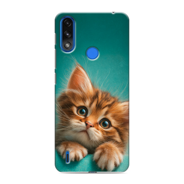 Силиконовый чехол на Lenovo K13 с принтом котенок