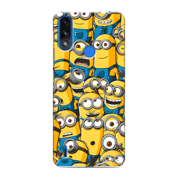 Силиконовый чехол на Lenovo K13 с принтом Миньоны