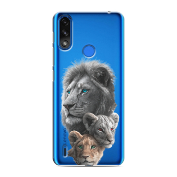 Силиконовый чехол на Lenovo K13 с принтом Львы