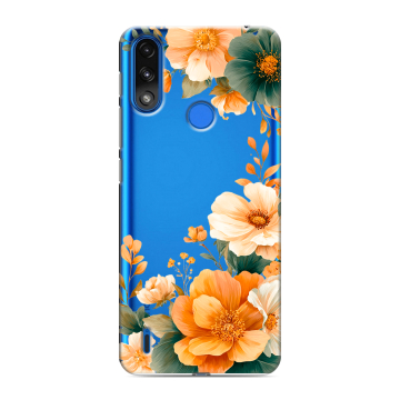 Силиконовый чехол на Lenovo K13 с принтом Цветы принт