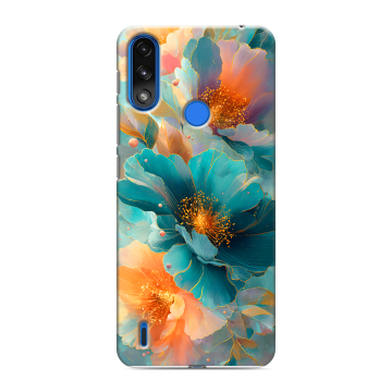 Силиконовый чехол на Lenovo K13 с принтом Цветы