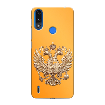 Силиконовый чехол на Lenovo K13 с принтом Герб Флаг России