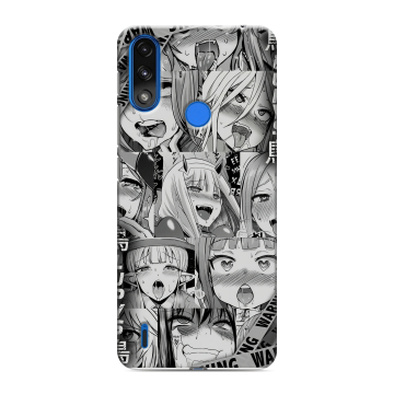 Силиконовый чехол на Lenovo K13 с принтом Ahegao Ахегао Аниме