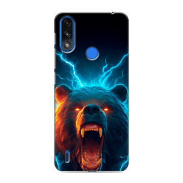 Силиконовый чехол на Lenovo K13 с принтом Медведь