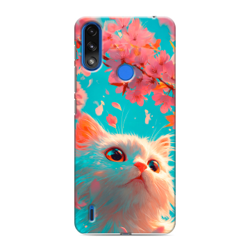 Силиконовый чехол на Lenovo K13 с принтом Красивый кот