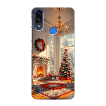 Силиконовый чехол на Lenovo K13 с принтом Новый год