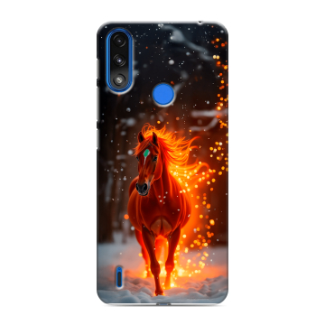 Силиконовый чехол на Lenovo K13 с принтом Новый год