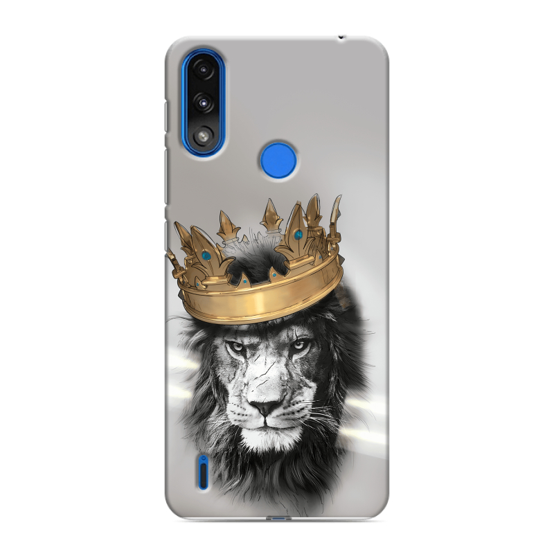 Силиконовый чехол на Lenovo K13 с принтом Лев с короной Силиконовый чехол на Lenovo K13 с принтом Лев с короной