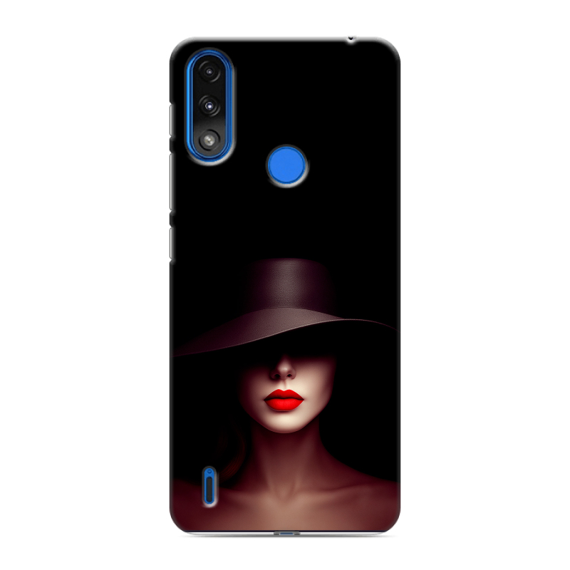 Силиконовый чехол на Lenovo K13 с принтом Девушка в шляпе Силиконовый чехол на Lenovo K13 с принтом Девушка в шляпе