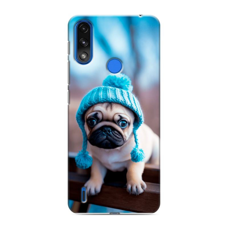 Силиконовый чехол на Lenovo K13 с принтом Мопс в шапке Силиконовый чехол на Lenovo K13 с принтом Мопс в шапке