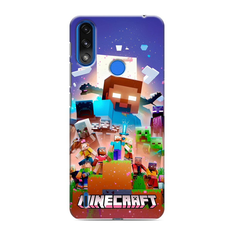Силиконовый чехол на Lenovo K13 с принтом Майнкрафт Minecraft Силиконовый чехол на Lenovo K13 с принтом Майнкрафт Minecraft