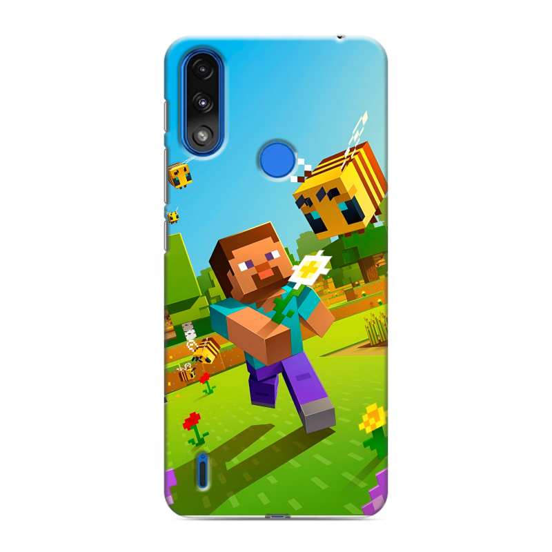 Силиконовый противоударный чехол на Lenovo K13 с принтом Майнкрафт Minecraft Силиконовый противоударный чехол на Lenovo K13 с принтом Майнкрафт Minecraft