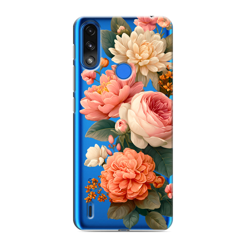 Силиконовый чехол на Lenovo K13 с принтом цветы Силиконовый чехол на Lenovo K13 с принтом цветы