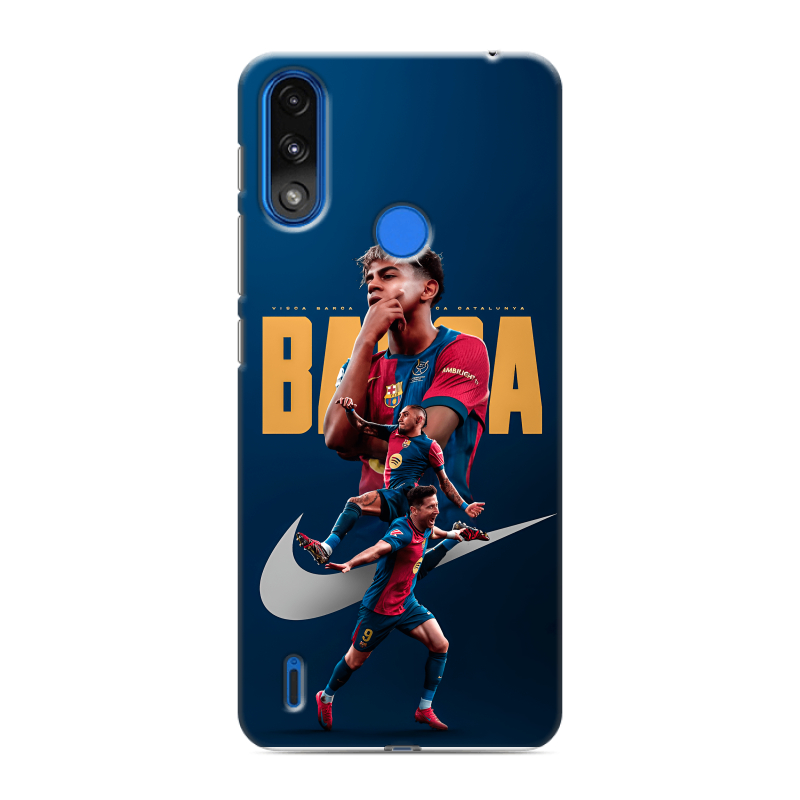 Силиконовый противоударный чехол на Lenovo K13 с принтом Барселона Barca Yamal Силиконовый противоударный чехол на Lenovo K13 с принтом Барселона Barca Yamal