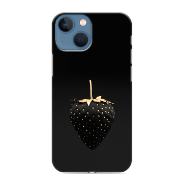 Силиконовый чехол на Iphone 13 Mini с принтом Черная клубника