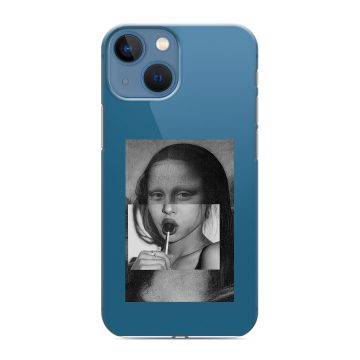 Силиконовый чехол на Iphone 13 Mini с принтом Мона Лиза Силиконовый чехол на Iphone 13 Mini с принтом Мона Лиза