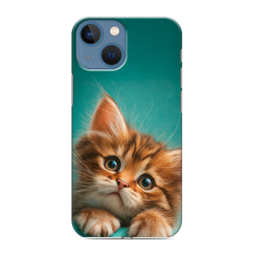 Силиконовый чехол на Iphone 13 Mini с принтом котенок Силиконовый чехол на Iphone 13 Mini с принтом котенок