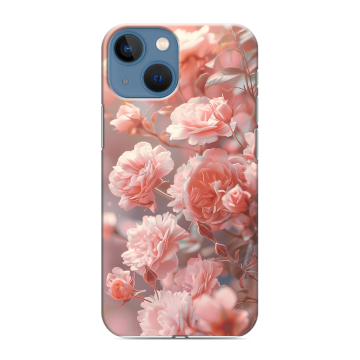 Силиконовый чехол на Iphone 13 Mini с принтом Розовые розы Силиконовый чехол на Iphone 13 Mini с принтом Розовые розы