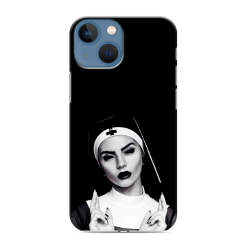 Силиконовый чехол на Iphone 13 Mini с принтом монашка Силиконовый чехол на Iphone 13 Mini с принтом монашка